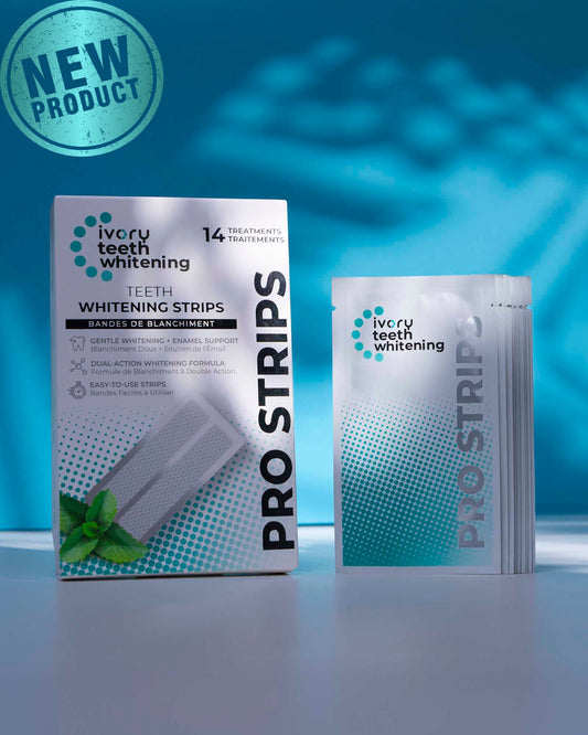 Ivory Teeth Whitening Pro Strips — Premium Dual-Action Whitening For Sensitive Teeth.
