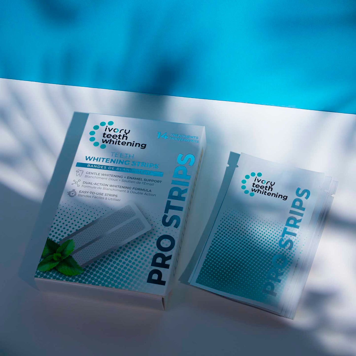 Ivory Teeth Whitening Pro Strips — Premium Dual-Action Whitening For Sensitive Teeth.
