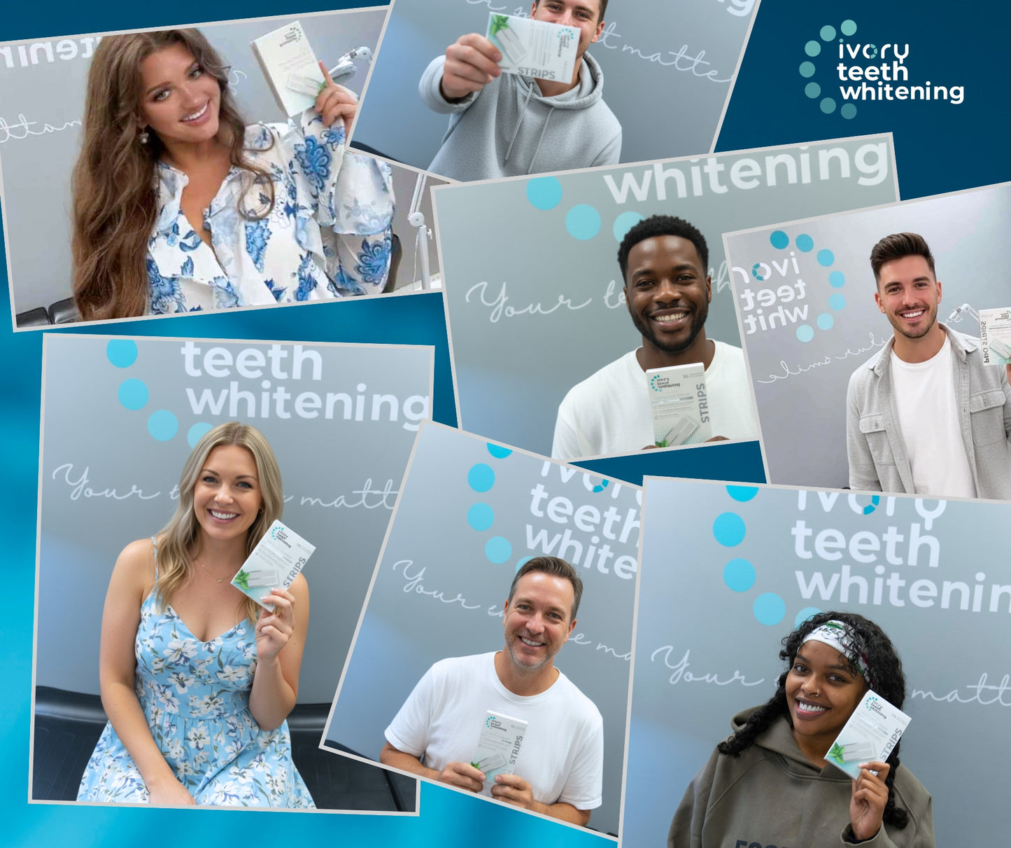 Ivory Teeth Whitening Pro Strips — Low-Sensitivity Teeth Whitening Strips – Safe For Sensitive Teeth | Brighter, Natural-Looking Results in Days | 14 Treatments